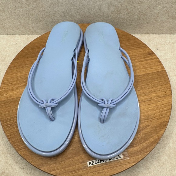 OluKai 'Aka Sandals Size 9 Blue Flip Flops Beachy Casual Summer Comfort - Picture 2 of 6